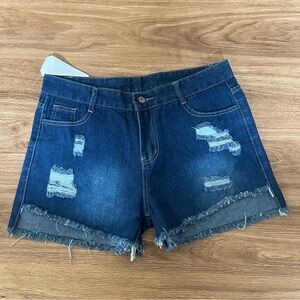 🟢NWT🟢Denim Distressed Women Shorts